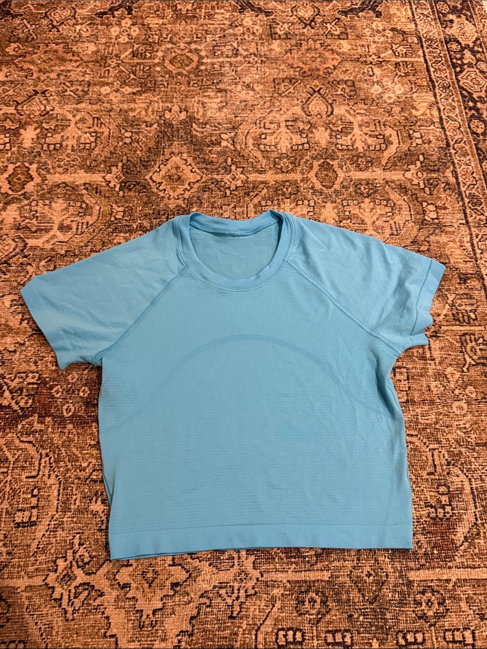 Lulu Light Blue Short Sleeve Active Tee